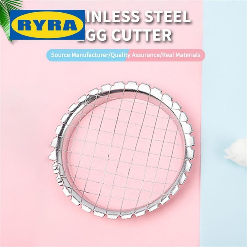 Stainless Steel Mashed Potato Hand Press Slicer Grid Cutter Egg Slicer ...