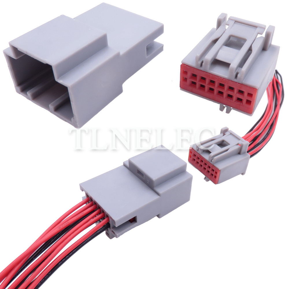 ღ12 Pin Way Automobile Male Female Wiring Harness Socket with Wires ...