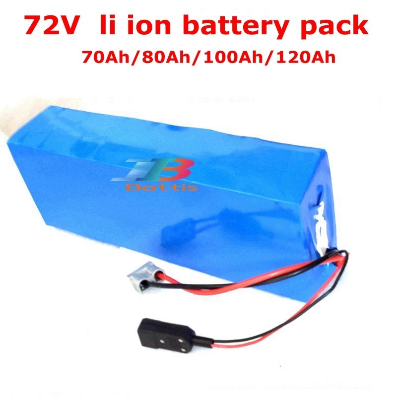 ☺High Capacity 72V 70Ah 80Ah 100Ah 120Ah Li-ion Power Battery Pack For ...