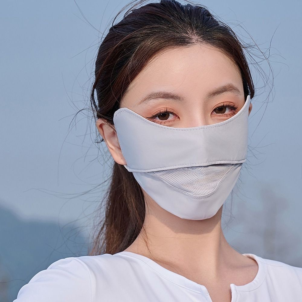 Men Face Cover Face Shield Sun Protection Sunscreen Veil Driving Face ...