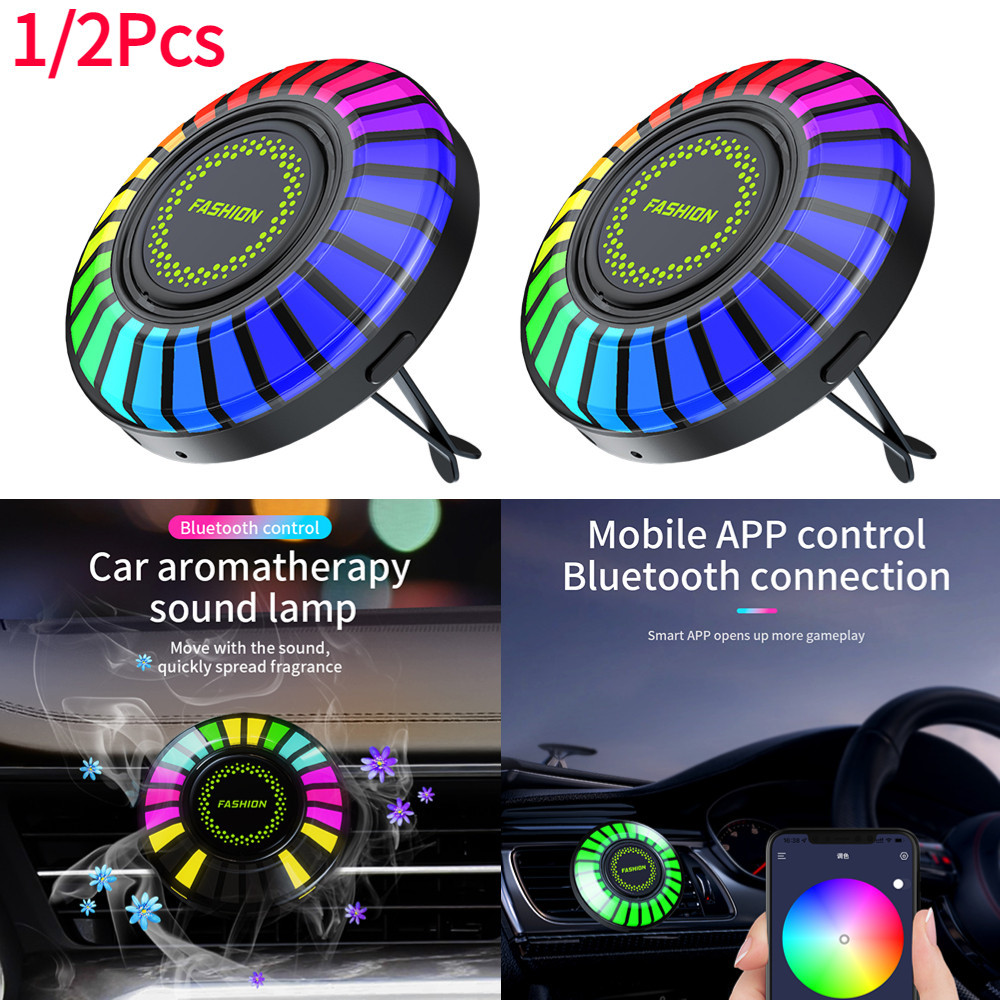Air Freshener RGB Auto Perfume Diffuser 256 Colors Car Fragrance ...