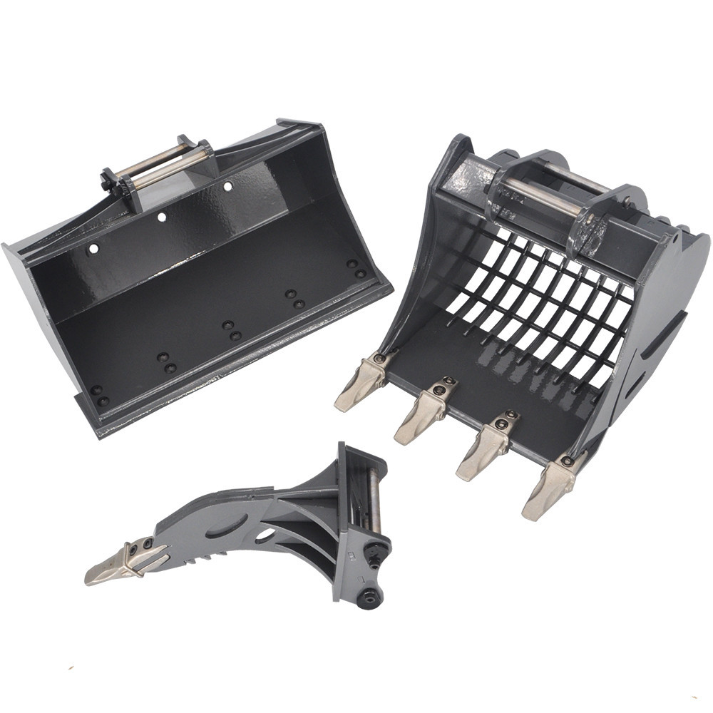 ☂RC Metal R945 Excavator Ripper Grating Bucket assembly For 1:14 RC ...