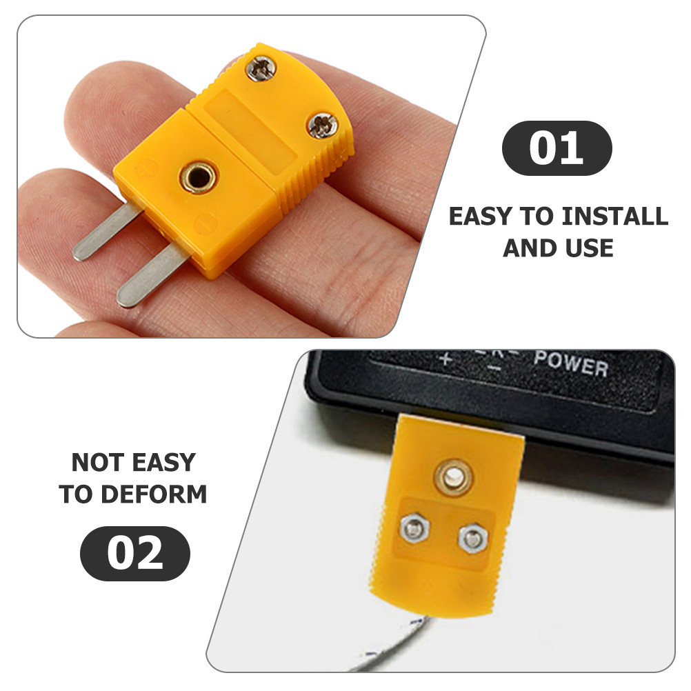 ⊹3 Sets Type-k Male Female Adapter Plug Adapter K Type Adapter K Type ...