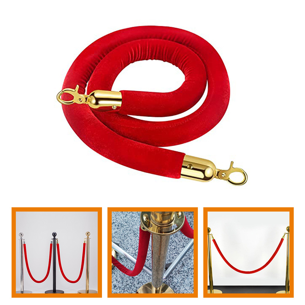 ~Lanyard Lanyards Rope for Stanchion Barrier Railing Queue with Hooks ...