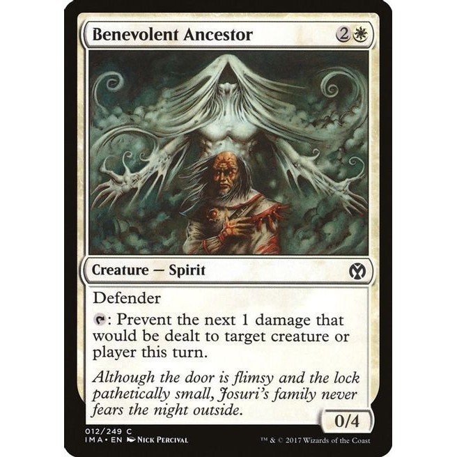 Benevolent Ancestor - Magic The Gathering (MTG) | Shopee Philippines