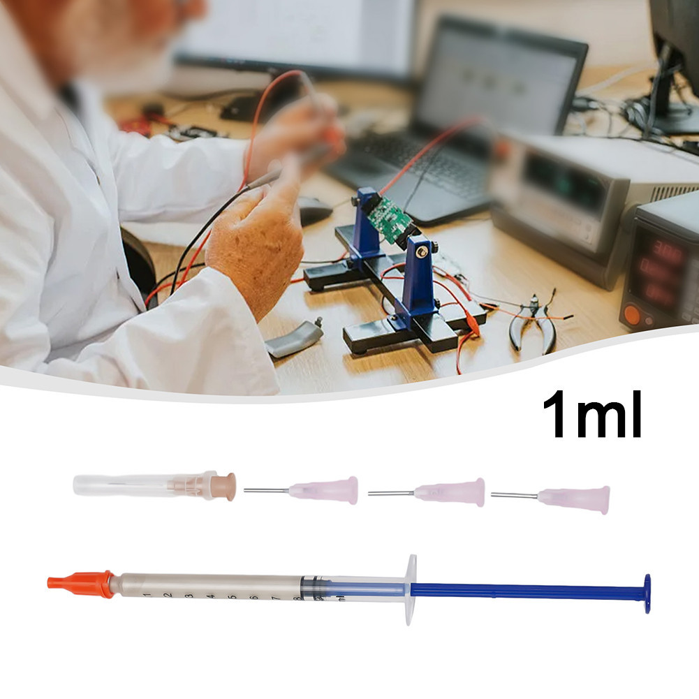 1X Silver Conductive 1.0ML Glue Wire Electrically Paste Adhesive Paint