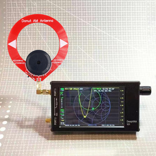 Donut AM antenne MW/SW, draagbare mini-lus-antenne, 10 kHz-180 MHz voor