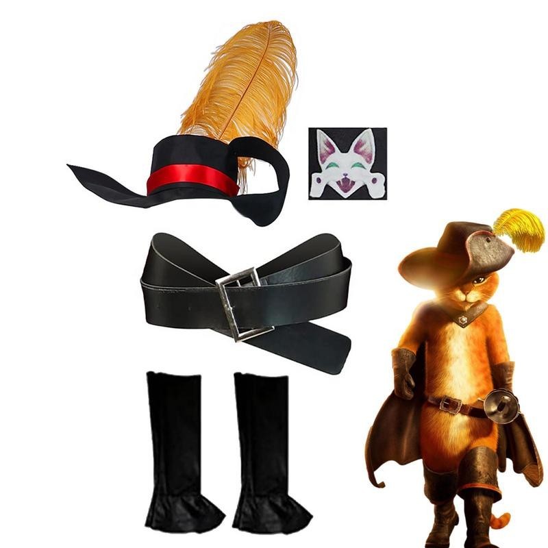 Puss In Boots Costume Cape Puss Hat The Last Wish Cat Belt Costume ...