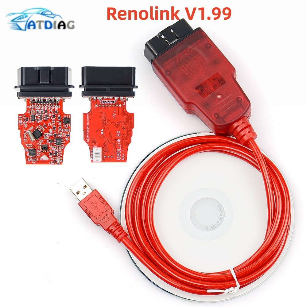 2023 New Renolink V1.99 For Renault OBD2 Auto Cable Airbag Reset/Key