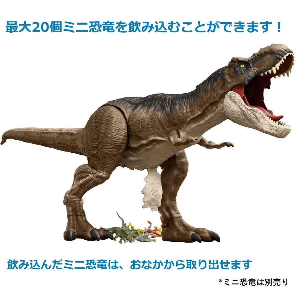 Mattel Jurassic World (JURASSIC WORLD) New Ruler Super Big! T-Rex II ...