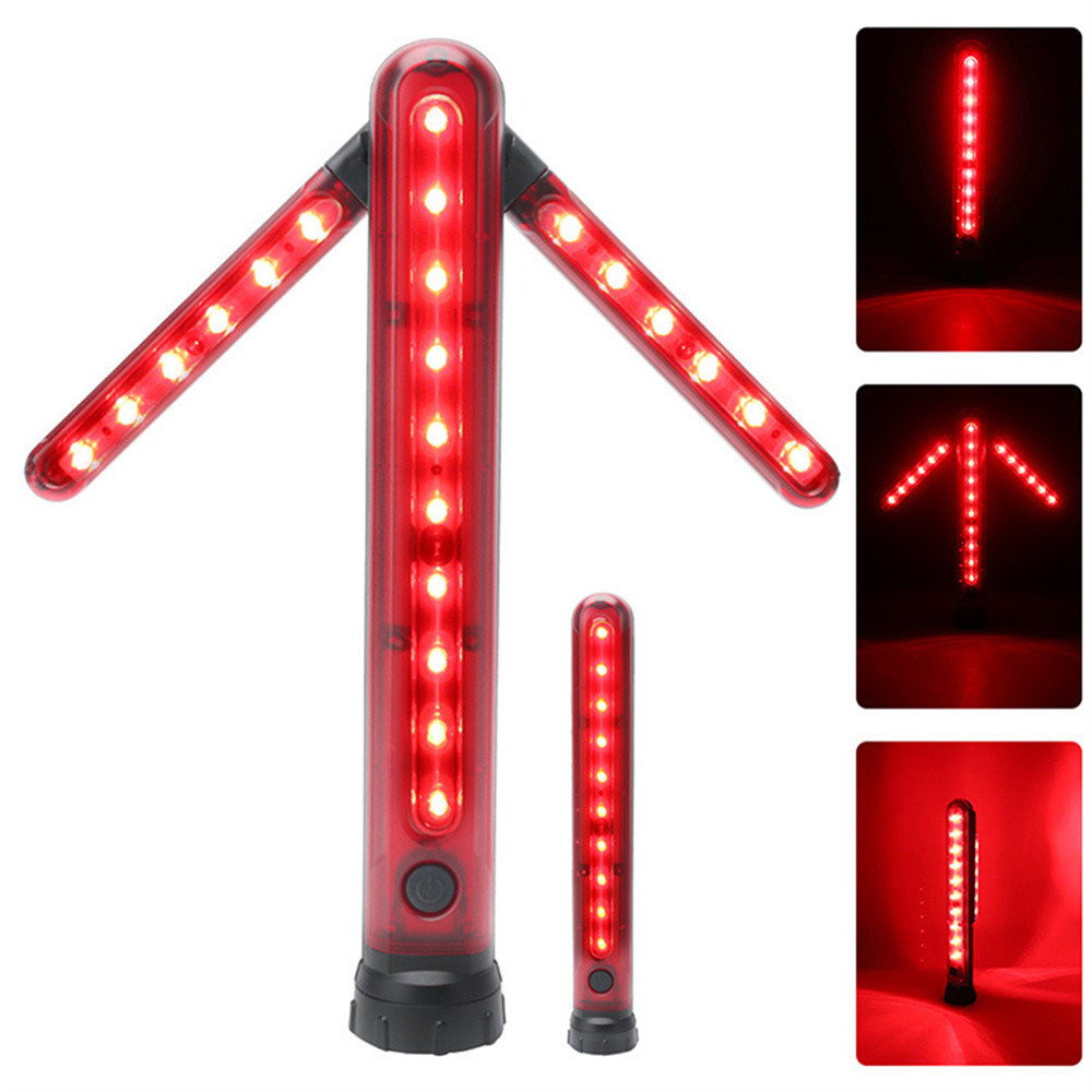 【LED Emergency Roadside Flares Light Foldable Safety Arrow Bar Light ...