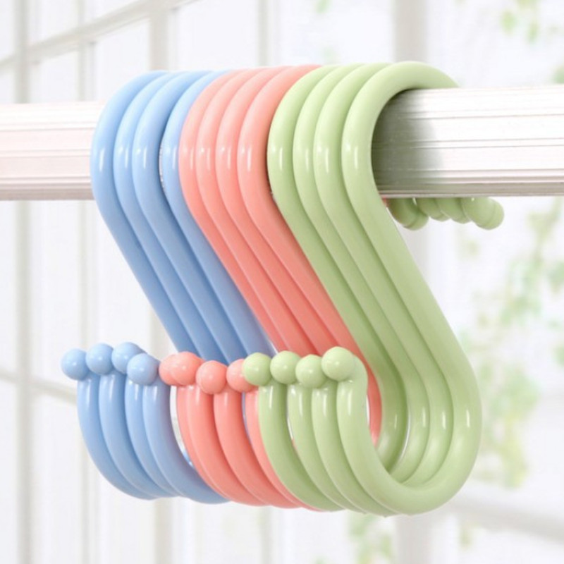 Portable Multi-purpose Kitchen Hooks Durable Home Organizer S Shape ...