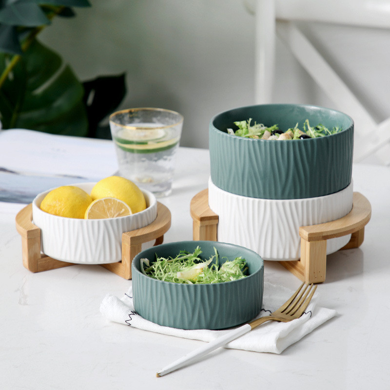 Creative Stackable Ceramic Fruits Bowl Porcelain Food Salad Dessert ...