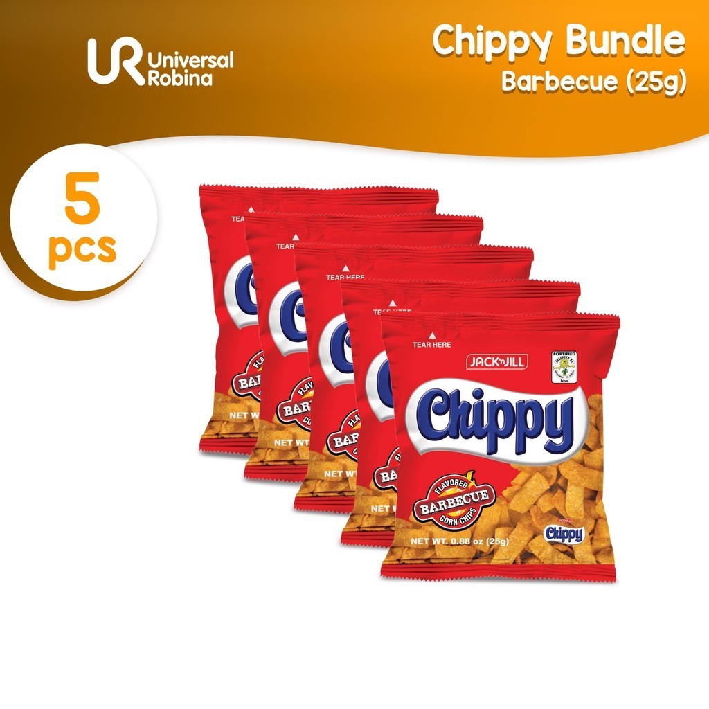 Chippy Barbecue Flavored Corn Chips 25g 5 packs Shopee Philippines