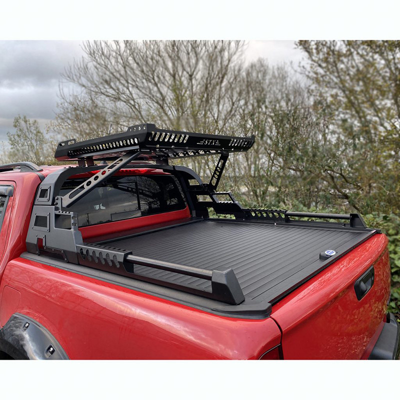 4x4 universal roll bar with roof rack basket sports roll bar for pickup ...
