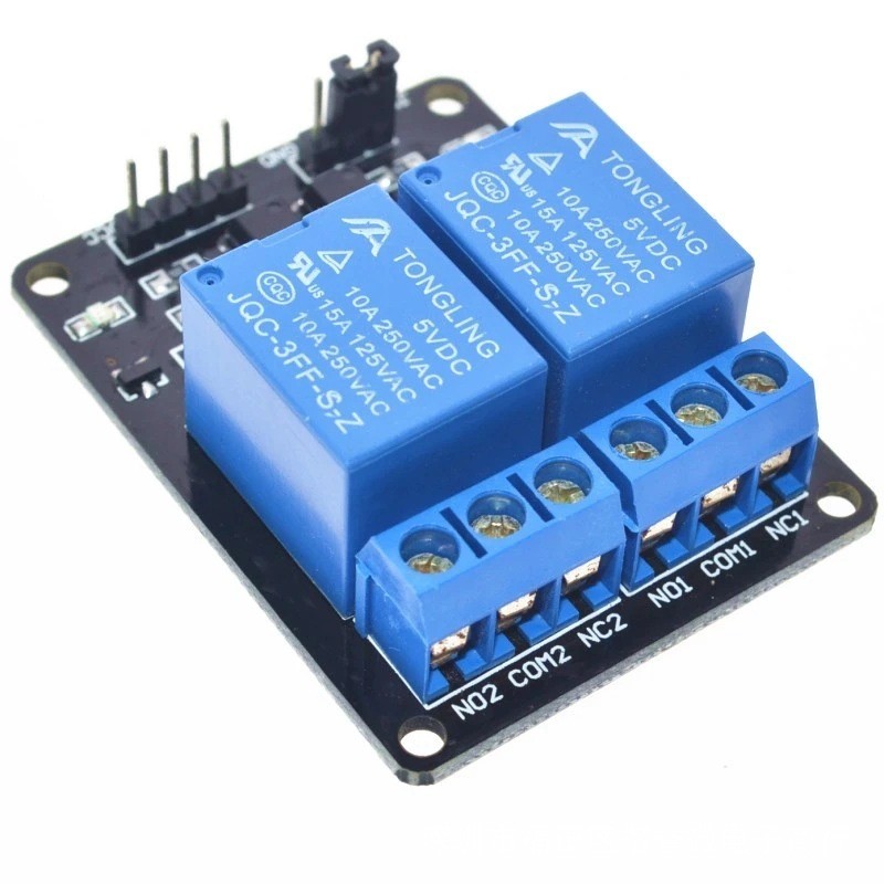 2Circuit Relay Module Optocoupler Isolation Side Pin HeaderPLCDrive ...