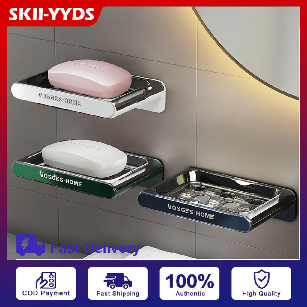 Soap Box Soap Dish Soap Drain Rack Toilet Soap Storage Box Rack Hanging ...