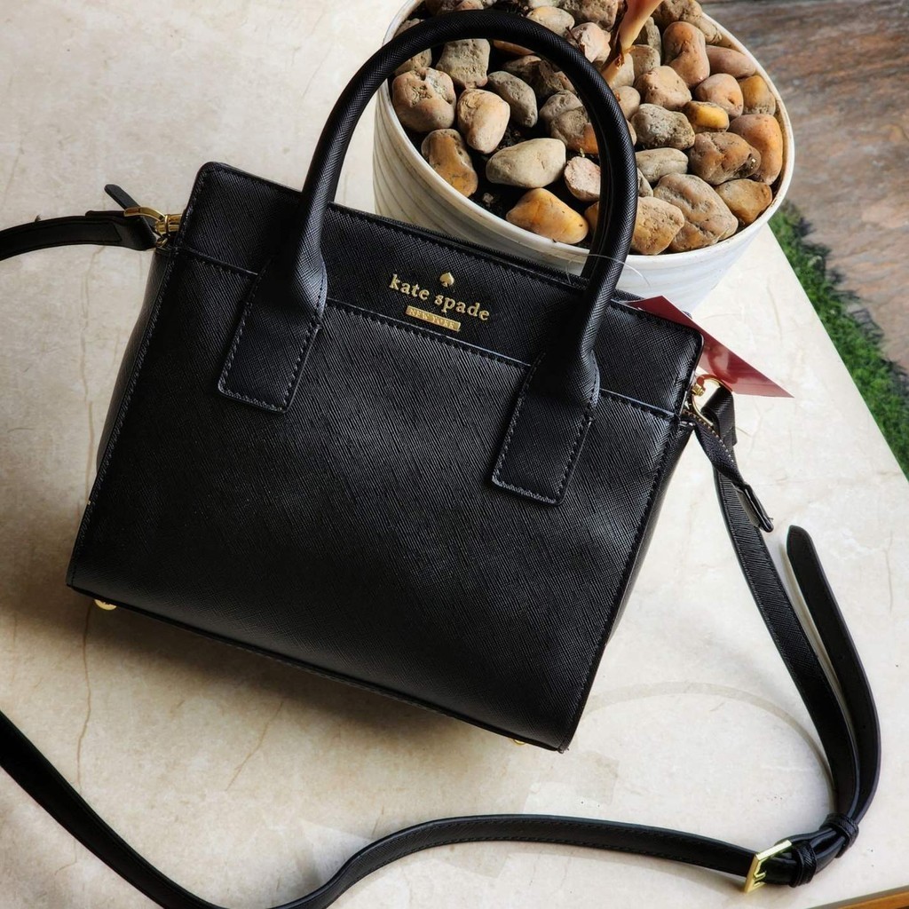 Original Guaranteed Kate Spade New York Mini Candace Satchel Bag Black Shopee Philippines