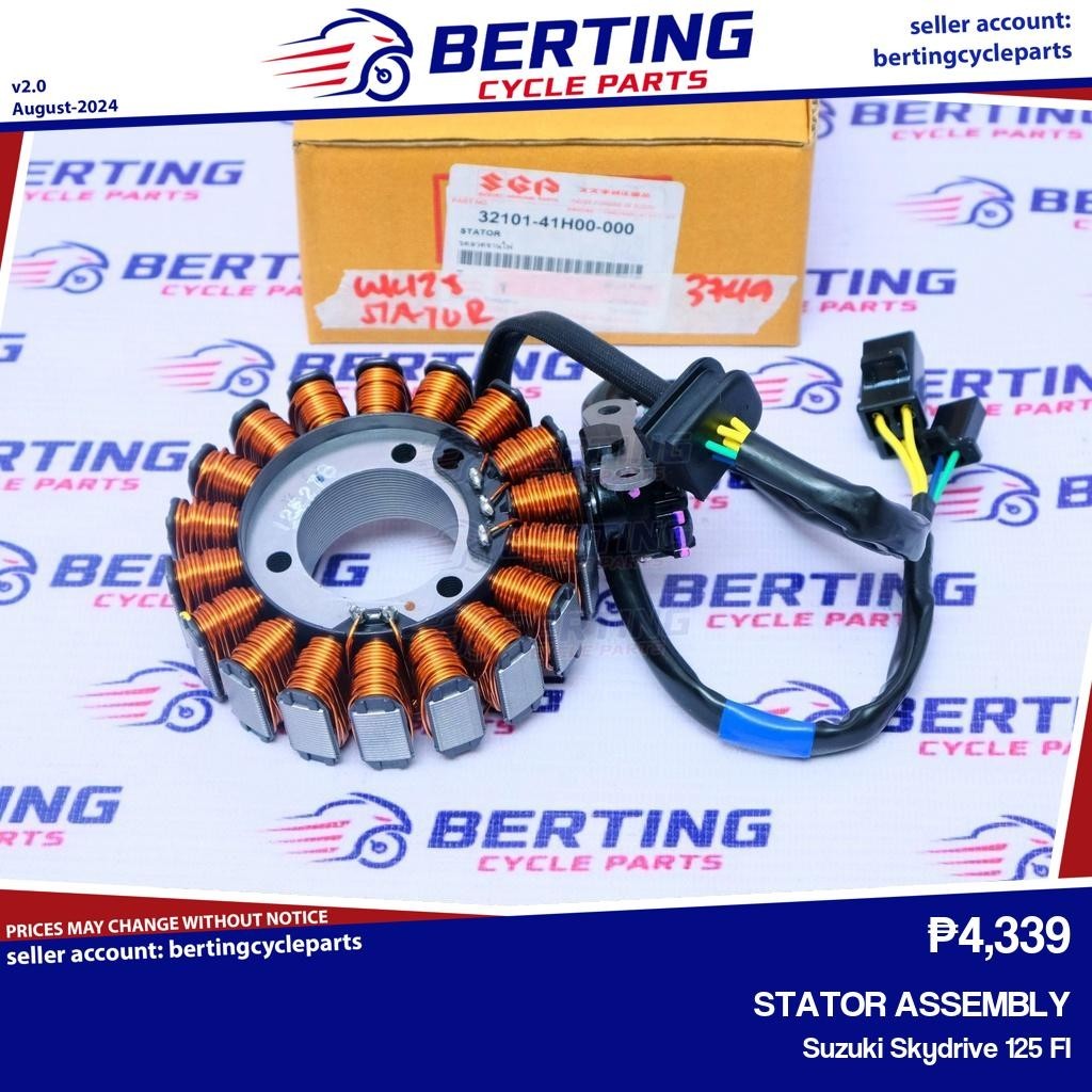 SGP STATOR ASSEMBLY Suzuki Skydrive 125 FI Genuine 32101-41H00-000 ...