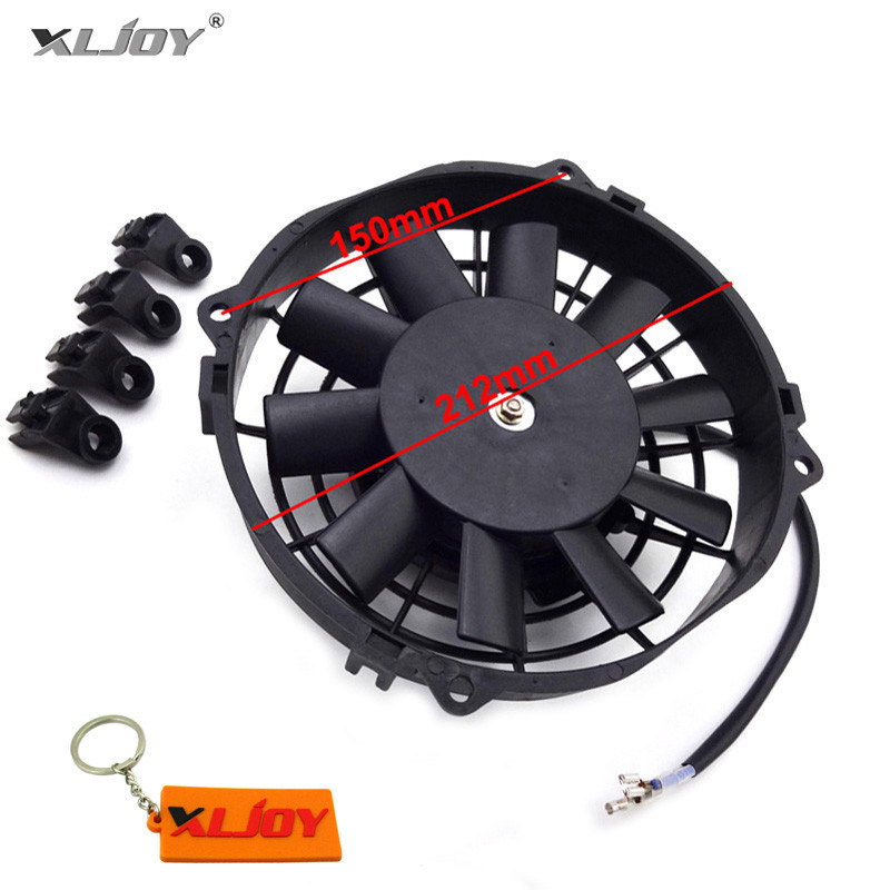 ☭12V 80W Performance Oil Cooler Water Cooler Radiator Cooling Fan For
