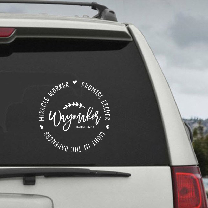 ☛Waymaker Christian Quote Vinyl Sticker Car Window Cup Decoration ...