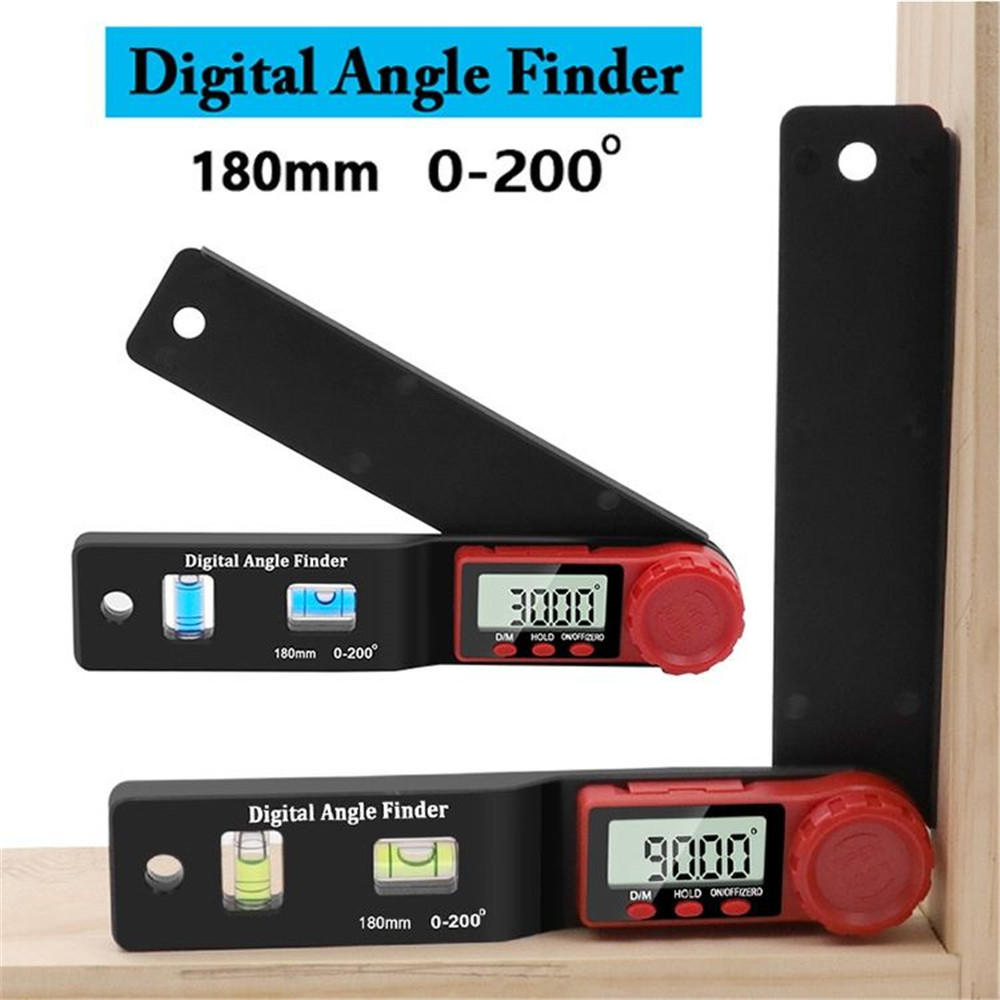 230mm 4in1 digital protractor angle ruler spirit level universal level ...