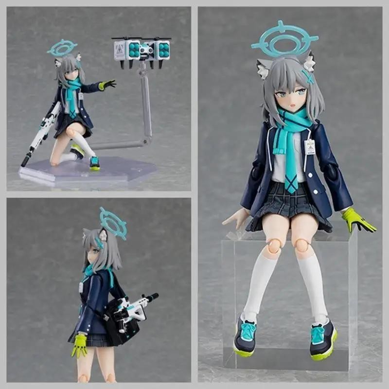 15cm Figma 567# Blue Archive Anime Figure Shiroko Sunaookami Action ...
