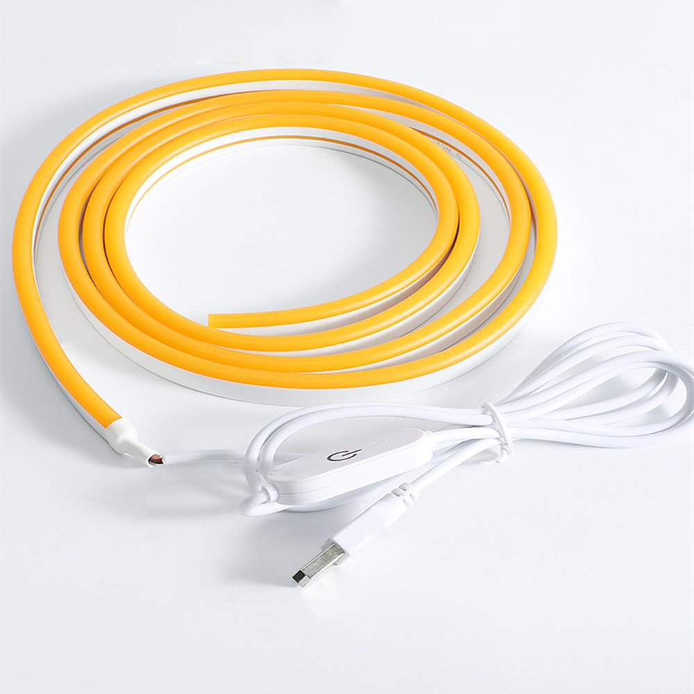 ☛USB Power LED Strip Light with Touch Dimmer Switch DC5V Flexible Neon
