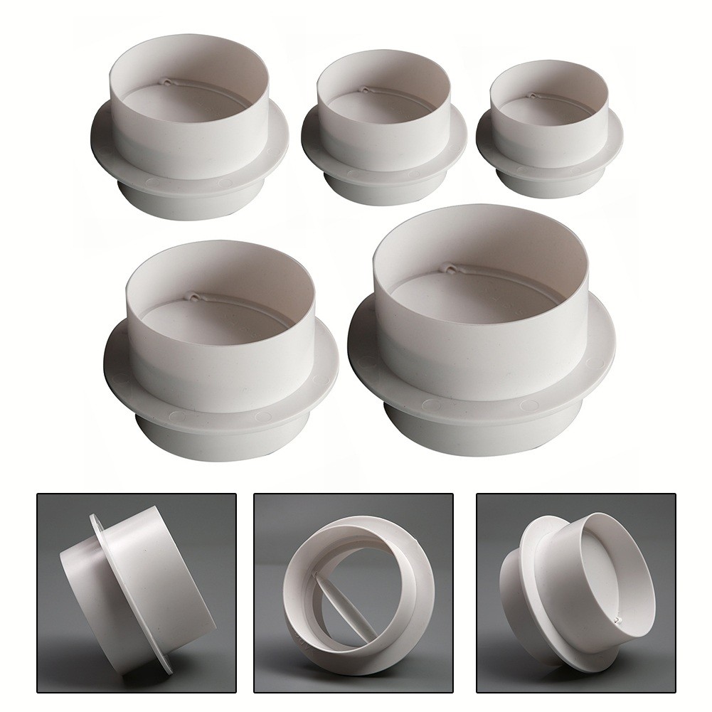 ☄80-200MM Draft Blocker Damper Ventilation Check Valve Draught Back ...