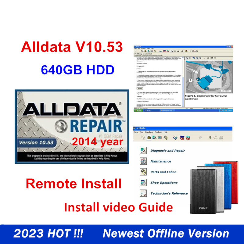 2024 Hot Auto Repair Software Alldata 10.53 with Wiring Diagrams ...