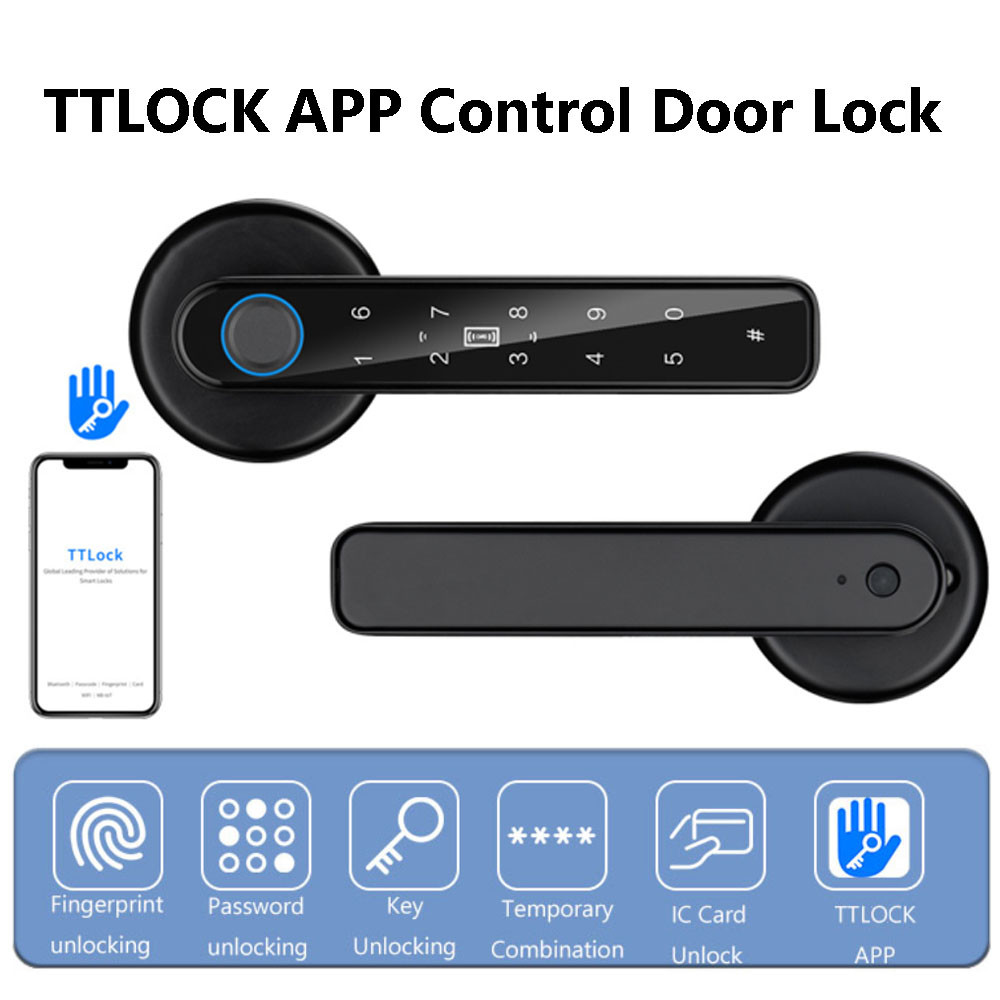 ⓞBluetooth Smart Door Lock Biometric Digital Electronic Door Lock