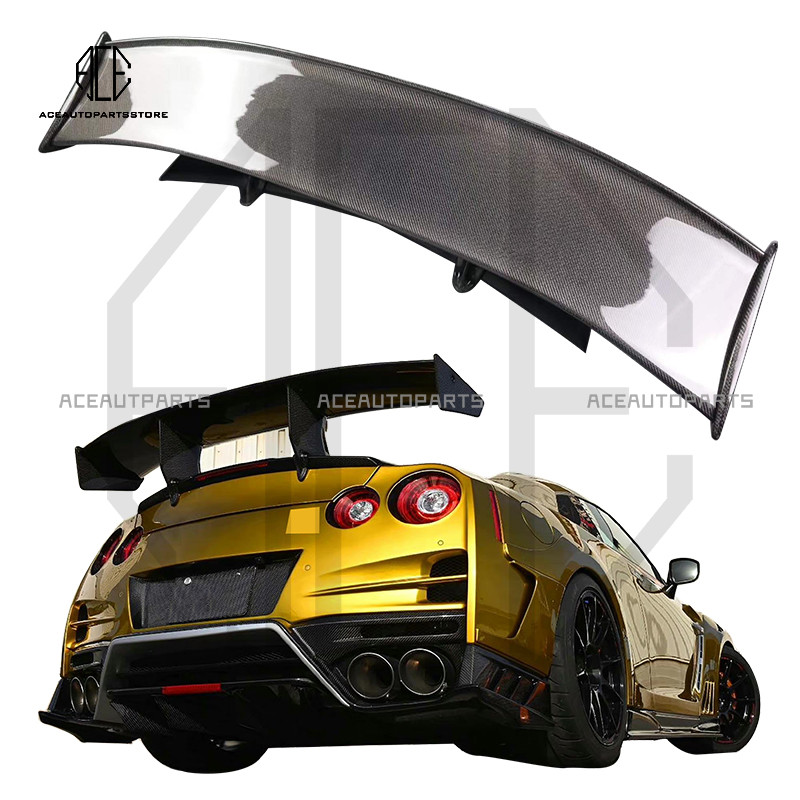 Top Secret Style Half Carbon Fiber Rear Spoiler Rear Wing For Nissan ...