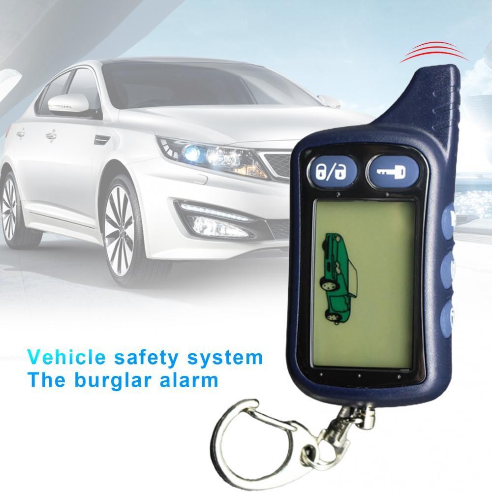 ღTZ9010 Car 2 Way Engine Start Remote Control Antitheft Security Alarm