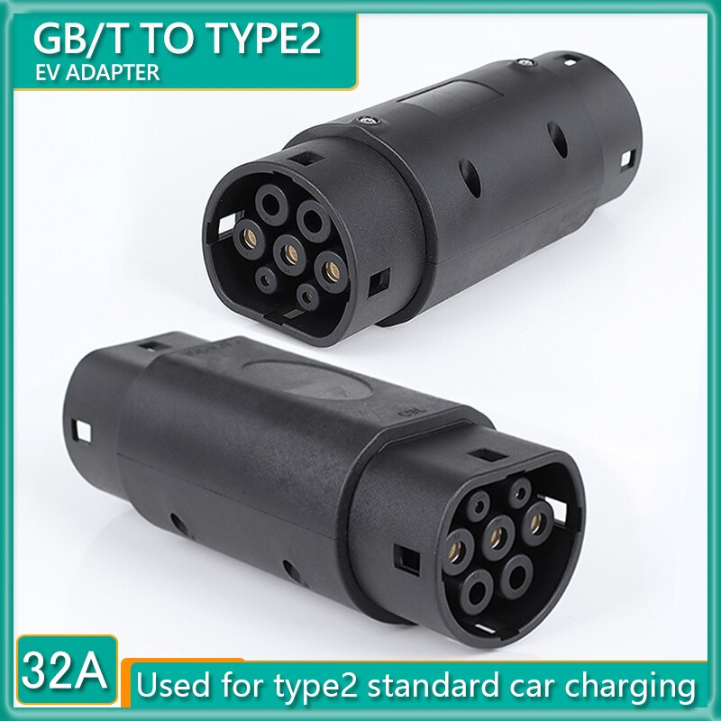 GBT to Type 2 EV Charger Adaptor IEC 62196 To GB/T Standard EV Charger ...