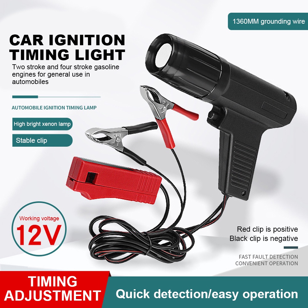 12V Ignition Timing Light Auto Strobe Lamp Ignition Timing Gun Spark