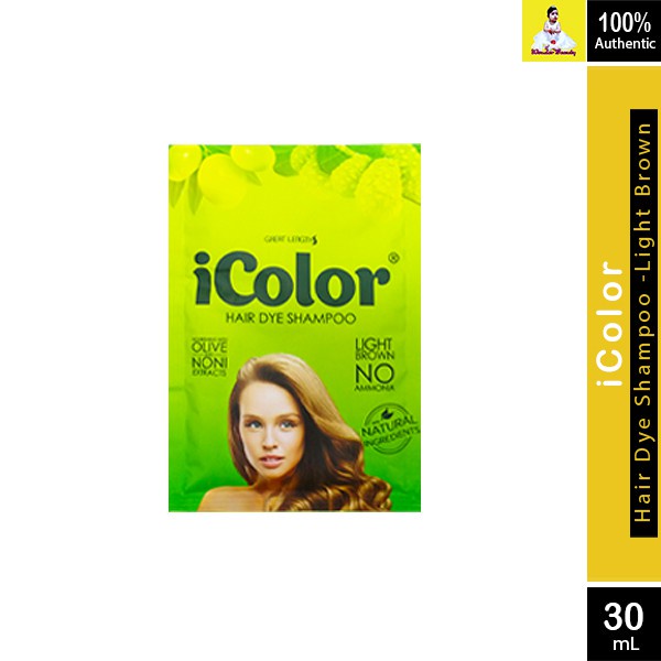 【Hot Sale】iColor Organic Hair Dye Shampoo Black Light Medium Dark