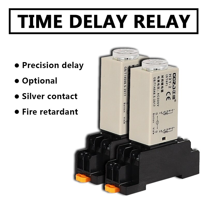 Power on Delay Time Relay H3Y-2 Small 8-pin DC12V24vAC220v Timer Switch ...