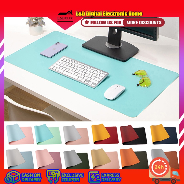 Portable Double Side PU Mouse pad Waterproof Desk Writing Mat Easy