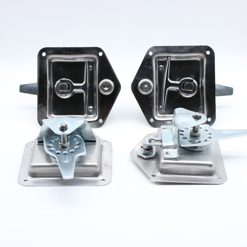 4 x Trailer Door Latch THandle Locking Stainless Steel Camper