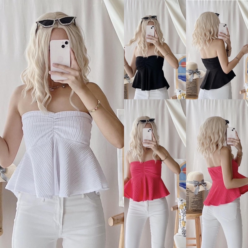 Plus size flowy tube top clearance