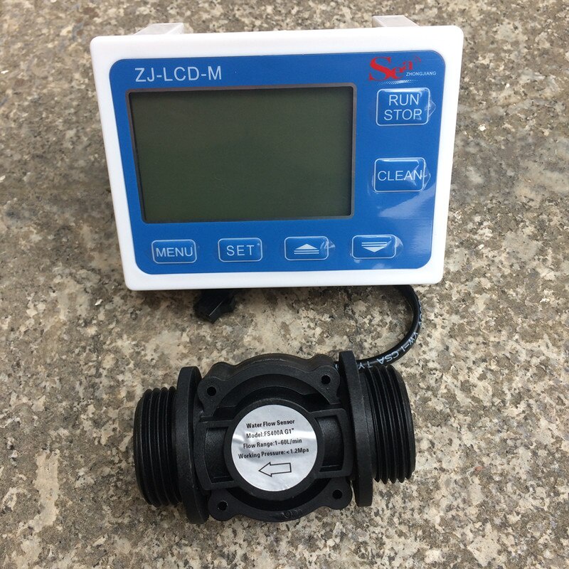 Water Fuel Flow Sensor Meter Counter Indicator Switch Gauge Flowmeter ...