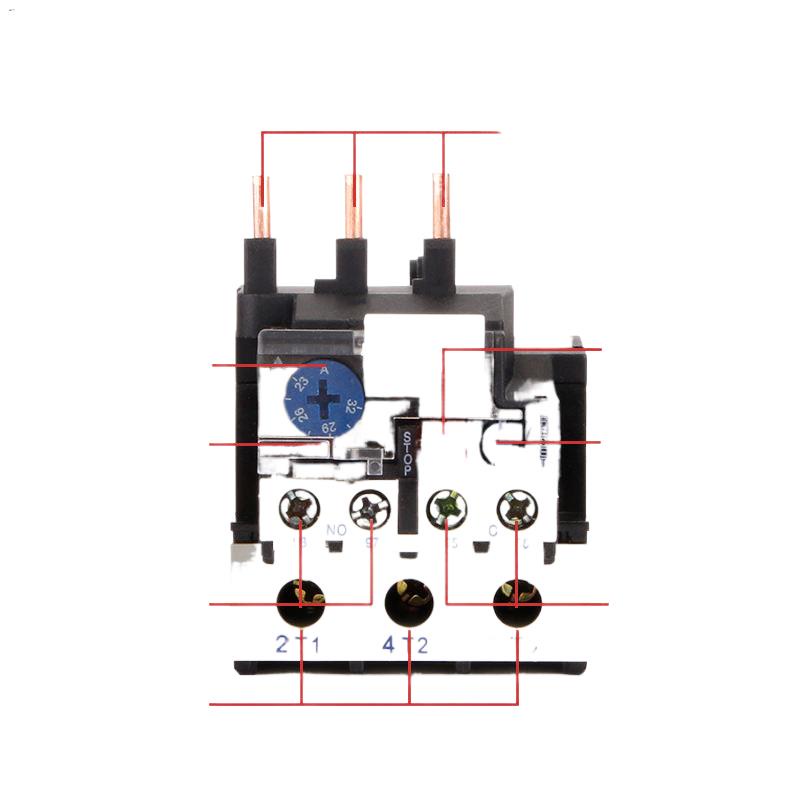 ♀JR2825/36/93 thermal overload relay LR2D13/D23/D33 thermal relay 0.1A93A protectionFast