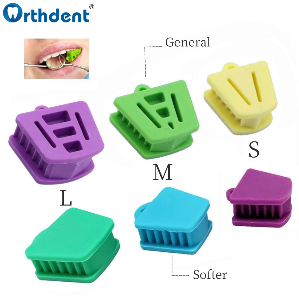 3Pcs Dental Silicone Occlusal Pad Latex Mouth Prop Bite Blocks