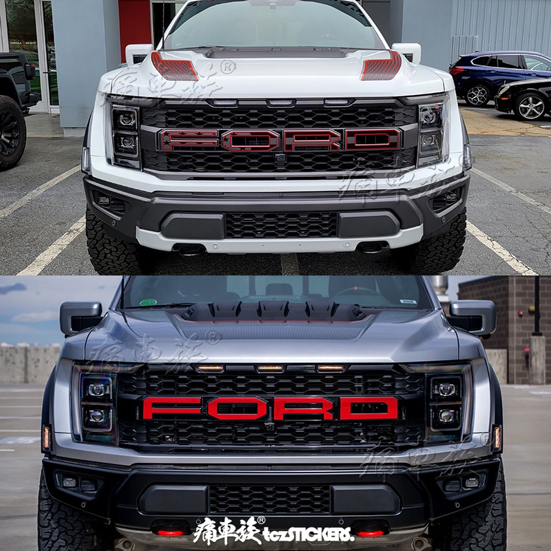 O÷ New car sticker FOR Ford Raptor F150 2023 front and rear decoration ...