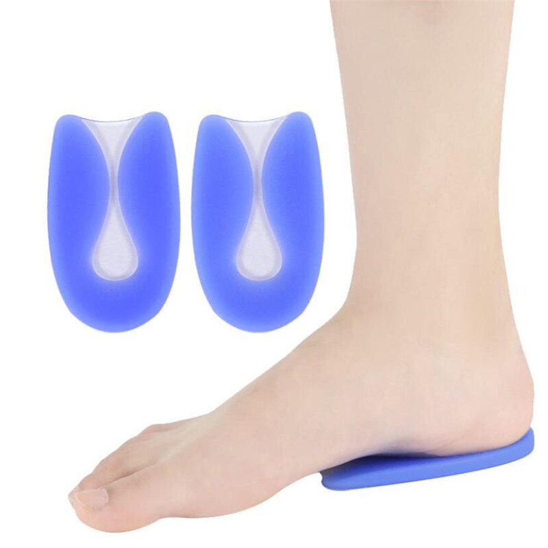 fjY U-Shape Heel Cup Silicone Gel Insoles Plantar Fasciitis Foot Care ...