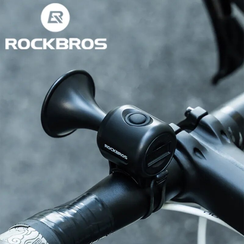 ROCKBROS Bicycle Bell 120db Bike Electronic Loud Horn Safety Cycling