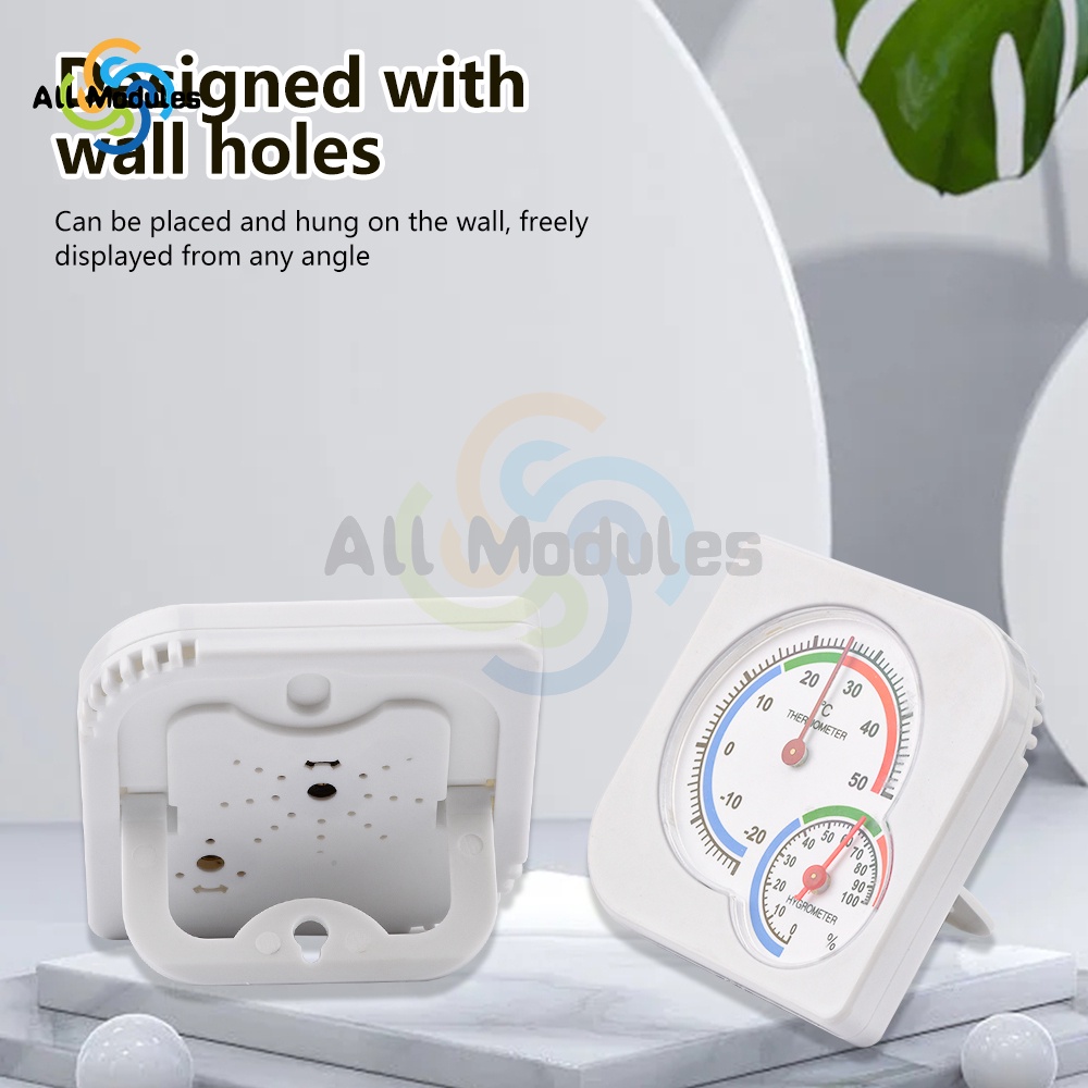 Outdoor Indoor Thermometer Hygrometer Temperature Humidity Gauge Meter
