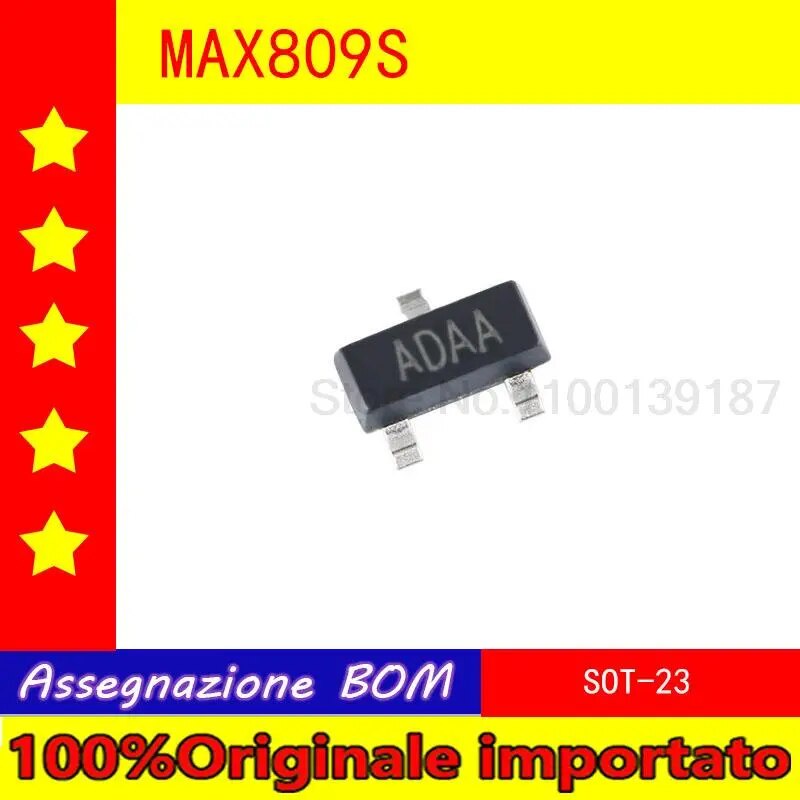 10pcs/lot MAX809S SOT - 23 MCU monitoring chip microprocessor voltage ...