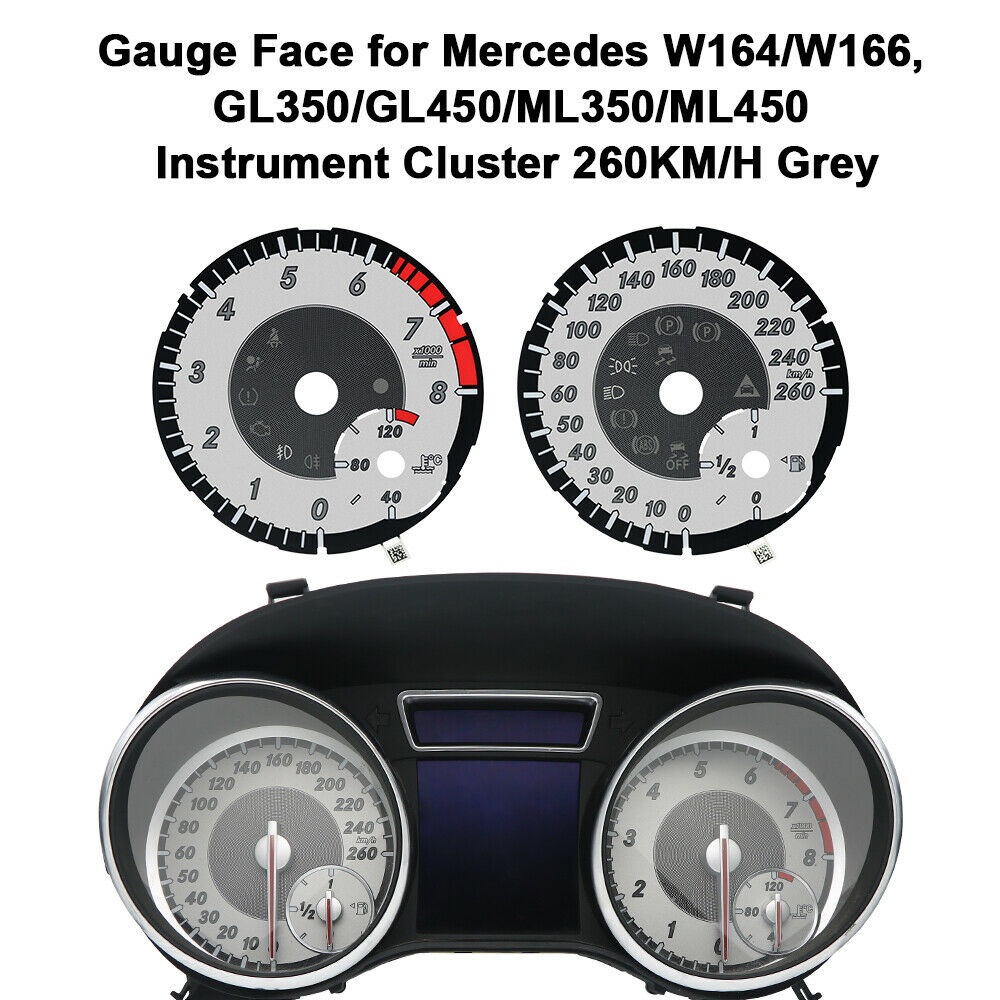 Cluster Dashboard Gauge Face for Mercedes W164/W166, GL350/GL450/ML350