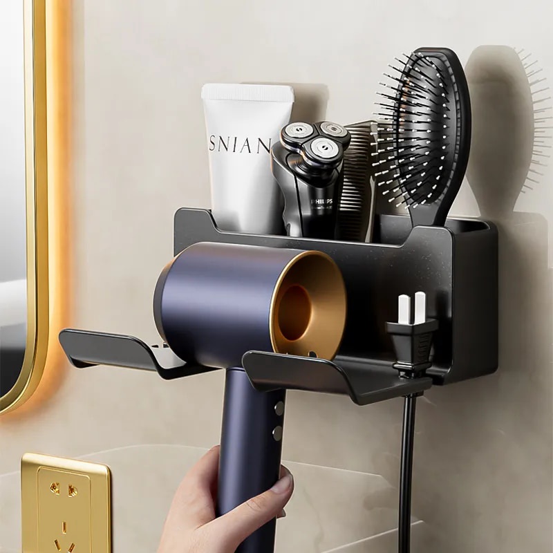 ♡Hair Dryer Holder Wall Dryer Cradle Straightener Stand Hairdryer